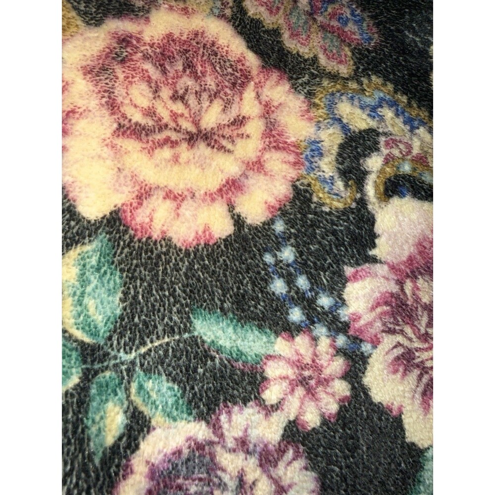 Johnny Was Aditi Robe Reversible Leopard L/XL Cozy Plush Boho Floral Girls Trip - Picture 15 of 16